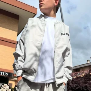 Giacca Bomber Bambino Bianca College - Duca Homme Basic