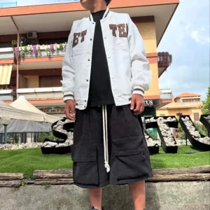 Giacca Bomber Bambino Bianca College - Duca Homme Basic