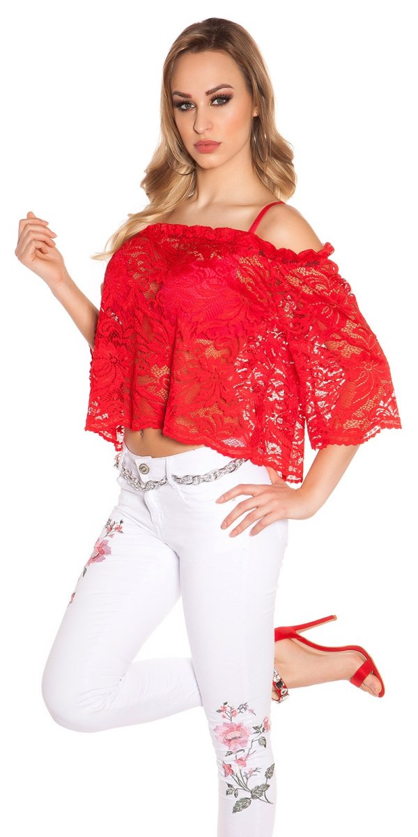 Top sexy MA027 rosso - immagine 2