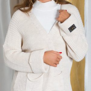 Cardigan in Maglia  MAI069 beige