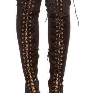 Stivali  vellutato  ST003  Neri