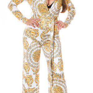 Tuta Floreale  TT241 bianco