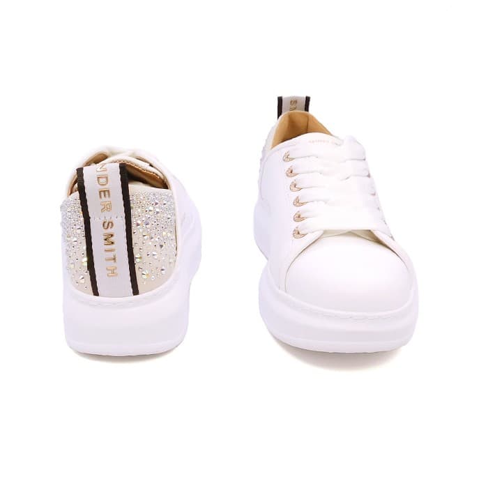 Alexander Smith sneaker Wembley bianca inserto strass - immagine 3