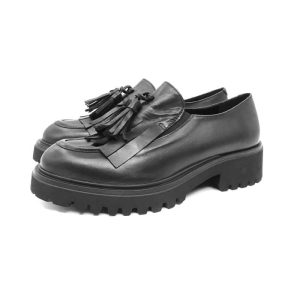 Anima scarpa mocassino frangia