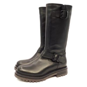 Anima stivale biker fibbie