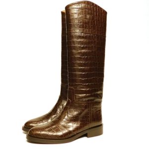 Bervicato stivale stampa cocco