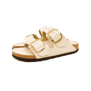 Birkenstock ciabatta Arizona Big Buckle Ecru’