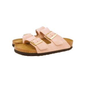Birkenstock ciabatta Arizona camoscio Light Rose