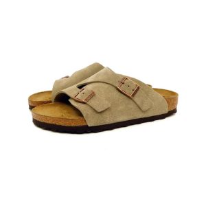 Birkenstock ciabatta Zurick camoscio Taupe