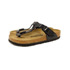 Birkenstock infradito Gizeh vernice nero