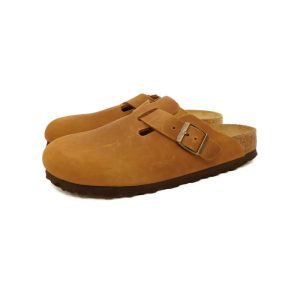 Birkenstock sabot Boston cognac