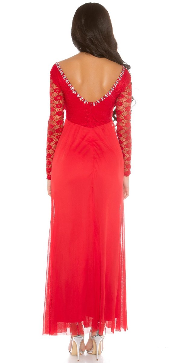 Abito da cerimonia AL003 rosso - immagine 3