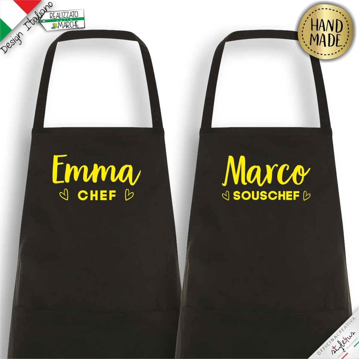 2 Grembiuli personalizzati "Chef" e "Souschef" - immagine 8