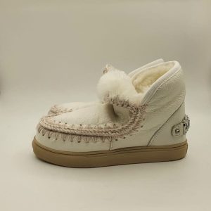 Mou tronchetto Eskimo bianco brillantini