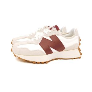 New Balance sneaker 327 bianco bordeaux