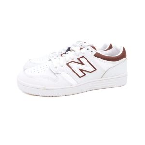 New Balance sneaker BB480 bianco bordeaux