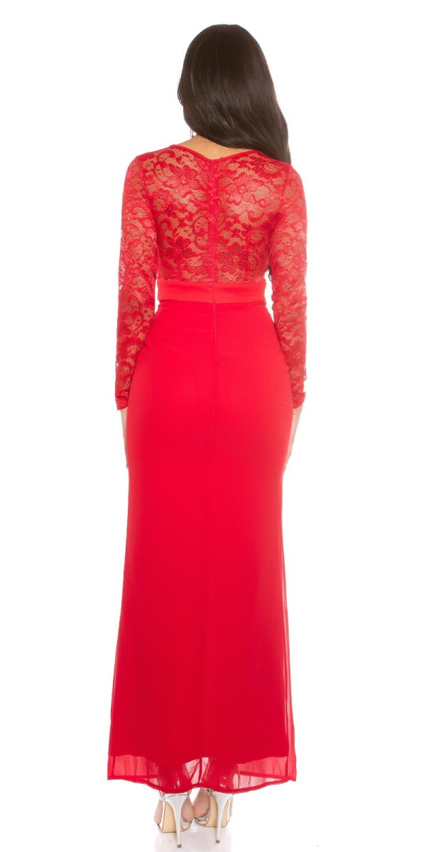 Abito da cerimonia AL025 rosso - immagine 3