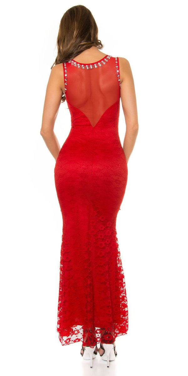 Abito da cerimonia AL012 rosso - immagine 3