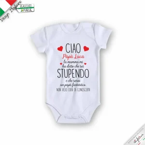 Body personalizzato "papà stupendo"