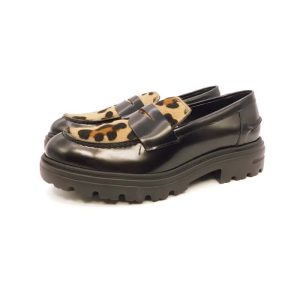 Uma Parker mocassino nero maculato