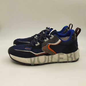 Voile Blanche Club sneakers blu e arancio