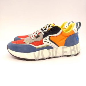 Voile Blanche Club sneaker blu arancio